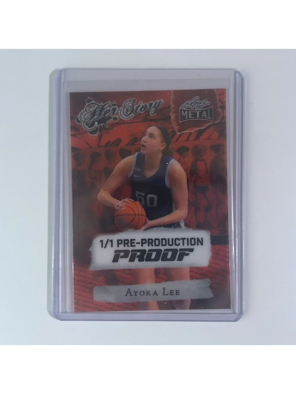 2024 Leaf Women of Sport Metal Ayoka Lee Her Story 1/1 Pre-Production Proof